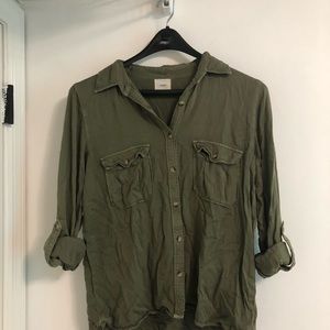 Harper Army green blouse